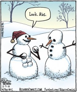 Snow man fitness