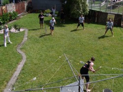 Backyard cricket fitness