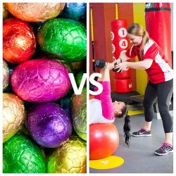 easter exercise vs chocolate