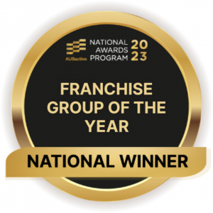 fitness franchise group of the year badge